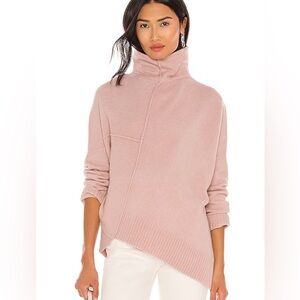 All saints roll neck sweater asymmetrical - green version